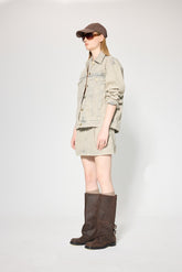 MICRO NON-DENIM SKIRT